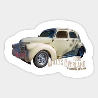 1938 Willys Overland 2 Door Sedan Sticker